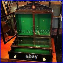 RARE & ORIGINAL EARLY 1900s STORE VENDING DISPLAY CABINET. DURRO MUSICAL STRINGS