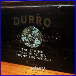 RARE & ORIGINAL EARLY 1900s STORE VENDING DISPLAY CABINET. DURRO MUSICAL STRINGS