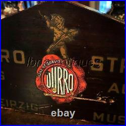 RARE & ORIGINAL EARLY 1900s STORE VENDING DISPLAY CABINET. DURRO MUSICAL STRINGS