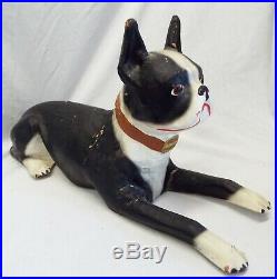 RARE Old 1930s BRYANT PUP Boston Terrier Furnace Advertising STORE DISPLAY Dog