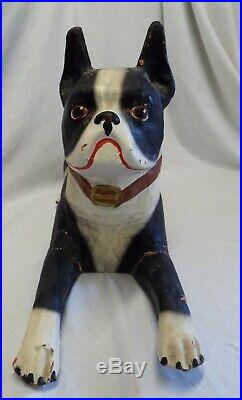 RARE Old 1930s BRYANT PUP Boston Terrier Furnace Advertising STORE DISPLAY Dog