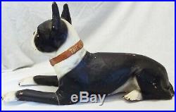 RARE Old 1930s BRYANT PUP Boston Terrier Furnace Advertising STORE DISPLAY Dog