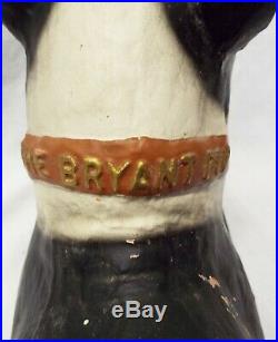 RARE Old 1930s BRYANT PUP Boston Terrier Furnace Advertising STORE DISPLAY Dog