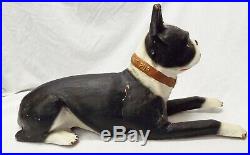 RARE Old 1930s BRYANT PUP Boston Terrier Furnace Advertising STORE DISPLAY Dog