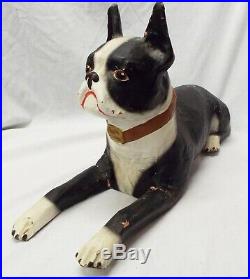 RARE Old 1930s BRYANT PUP Boston Terrier Furnace Advertising STORE DISPLAY Dog