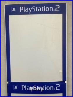 RARE Original Sony PlayStation 2 PS2 3-Panel Retail Store Display Promo POS Sign RARE Original Sony PlayStation 2 PS2 3-Panel Retail Store Display Promo POS Sign