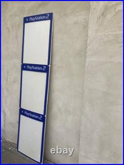 RARE Original Sony PlayStation 2 PS2 3-Panel Retail Store Display Promo POS Sign RARE Original Sony PlayStation 2 PS2 3-Panel Retail Store Display Promo POS Sign