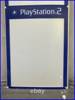 RARE Original Sony PlayStation 2 PS2 3-Panel Retail Store Display Promo POS Sign RARE Original Sony PlayStation 2 PS2 3-Panel Retail Store Display Promo POS Sign