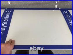 RARE Original Sony PlayStation 2 PS2 3-Panel Retail Store Display Promo POS Sign