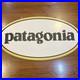 RARE Patagonia Dealer Store Display Sign 24 VTG Wood Oval Retail Advertising