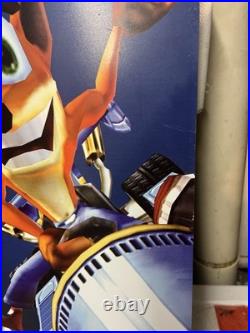 RARE PlayStation (PS1) Crash Bandicoot store display poster/sign Vintage