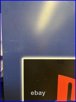 RARE PlayStation (PS1) Crash Bandicoot store display poster/sign Vintage