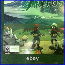 RARE Pokemon Legends Arceus Nintendo Switch Promo Store Display 48x47 HUGE