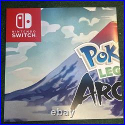 RARE Pokemon Legends Arceus Nintendo Switch Promo Store Display 48x47 HUGE