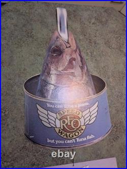 RARE Promo Vtg REO Speed Wagon Tuna Fish Dbl Side Cardboard Record Store Display