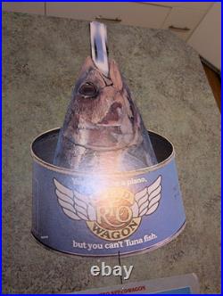 RARE Promo Vtg REO Speed Wagon Tuna Fish Dbl Side Cardboard Record Store Display