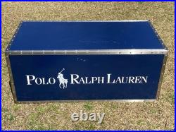 RARE Ralph Lauren Wooden Macy's Store Display Trunk Coffee Table 44x18x22