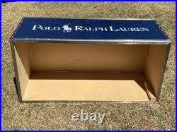 RARE Ralph Lauren Wooden Macy's Store Display Trunk Coffee Table 44x18x22