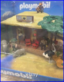RARE STORE DISPLAY UNIT Playmobil Africa Wildlife Station Ranger's Hut 5907 4826 RARE STORE DISPLAY UNIT Playmobil Africa Wildlife Station Ranger's Hut 5907 4826