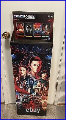 RARE STRANGER THINGS 4 Netflix 2022 Poster Holder Store Display TRENDS Art Piece