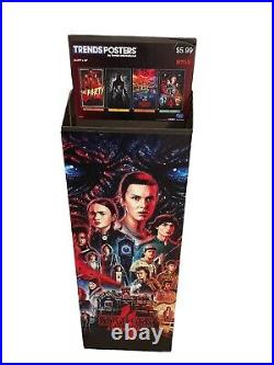 RARE STRANGER THINGS 4 Netflix 2022 Poster Holder Store Display TRENDS Art Piece