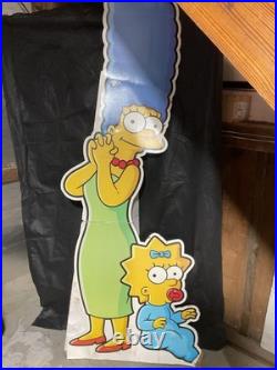 RARE! Simpsons Movie In-Store Cardboard Promo Display 4 Standees