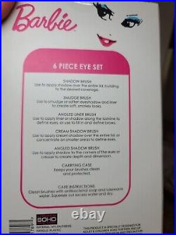 RARE Six Soho Beauty BARBIE Contour and Eye Brush Sets NRFB NEW! Store display