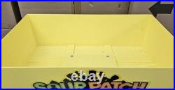 RARE Sour Patch Kids Candy Store Display withStorage Tray Rolling Wheels Blue