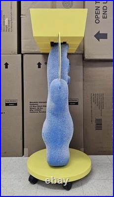 RARE Sour Patch Kids Candy Store Display withStorage Tray Rolling Wheels Blue