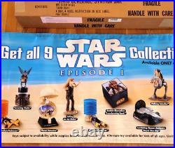 RARE Star Wars 1999 Taco Bell Store Display PROMO Vinyl Poster in Box Limited Ed