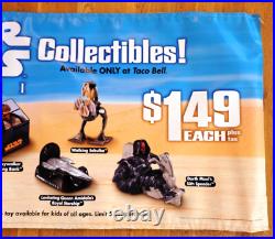 RARE Star Wars 1999 Taco Bell Store Display PROMO Vinyl Poster in Box Limited Ed
