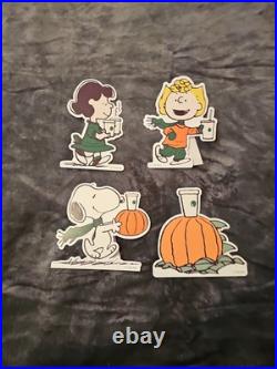 RARE Starbucks x Peanuts 2026 Complete 4pc Store Display Snoopy Promo Standee