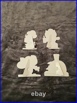 RARE Starbucks x Peanuts 2026 Complete 4pc Store Display Snoopy Promo Standee