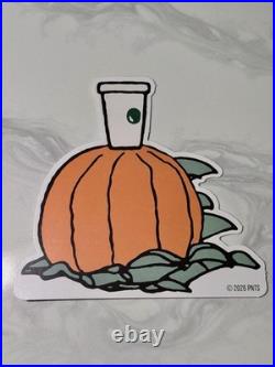RARE Starbucks x Peanuts 2026 Complete 4pc Store Display Snoopy Promo Standee