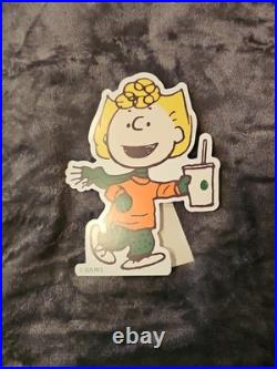 RARE Starbucks x Peanuts 2026 Complete 4pc Store Display Snoopy Promo Standee