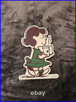 RARE Starbucks x Peanuts 2026 Complete 4pc Store Display Snoopy Promo Standee