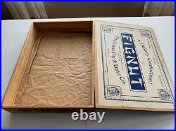 RARE! Store Display 1900's Wooden Advertising Box FIGNUT Lion Fig & Date Co. 5¢