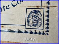 RARE! Store Display 1900's Wooden Advertising Box FIGNUT Lion Fig & Date Co. 5¢