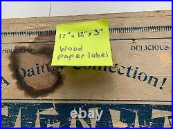 RARE! Store Display 1900's Wooden Advertising Box FIGNUT Lion Fig & Date Co. 5¢