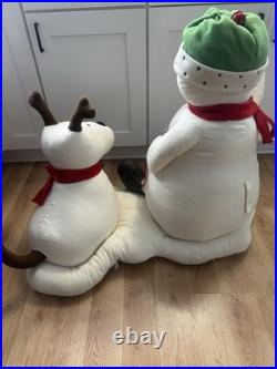 RARE Store Display 2004 Hallmark HUGE Jingle Pals Snowman & Penguin