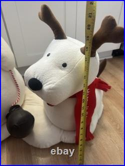 RARE Store Display 2004 Hallmark HUGE Jingle Pals Snowman & Penguin