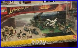 RARE Store Display Indiana Jones Legos Lot Temple Escape, Motorcycle, Lost Tomb