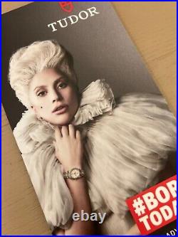 RARE TUDOR Watch Lady Gaga Store Counter Display Sign Ad Born to Dare