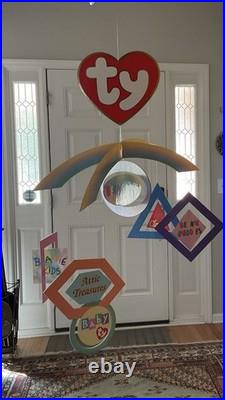 RARE TY Beanie Babies Hanging Retail Store Display Mobile 3D Advertising Sign