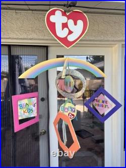 RARE TY Beanie Babies Hanging Retail Store Display Mobile 3D Advertising Sign