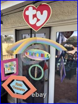 RARE TY Beanie Babies Hanging Retail Store Display Mobile 3D Advertising Sign