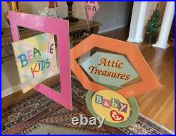RARE TY Beanie Babies Hanging Retail Store Display Mobile 3D Advertising Sign