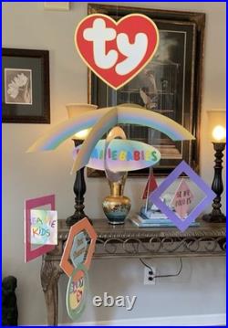 RARE TY Beanie Babies Hanging Retail Store Display Mobile 3D Advertising Sign