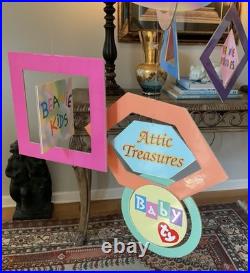 RARE TY Beanie Babies Hanging Retail Store Display Mobile 3D Advertising Sign