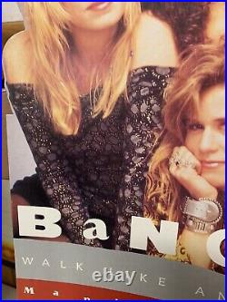 RARE The Bangles 1987 Promotional Cardboard Standee Store Display READ